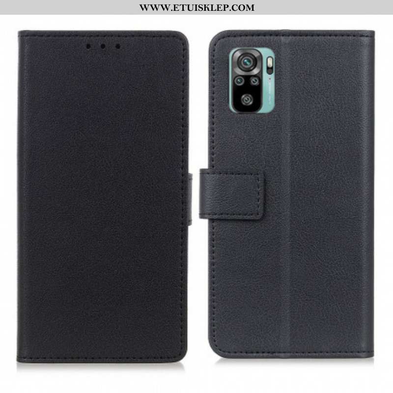 Etui Folio do Xiaomi Redmi Note 10 / 10S Klasyczna Sztuczna Skóra